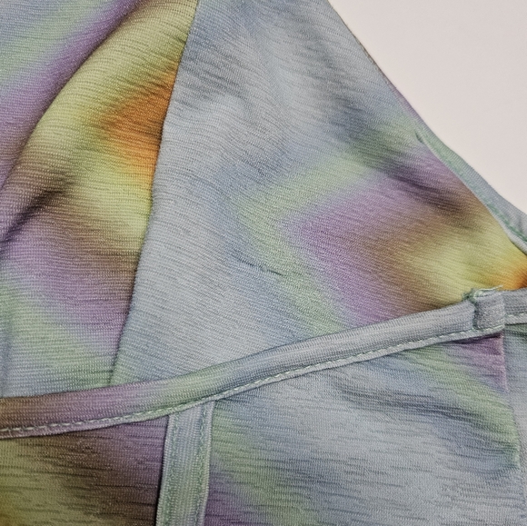 Urban Outfitters Boho Retro 90s Inspired Crop Halter Top Geometric Print Size L - Picture 9 of 9